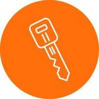 Car Key Multi Color Circle Icon vector