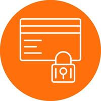 Secure Payment Multi Color Circle Icon vector