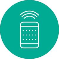 Remote Control Multi Color Circle Icon vector