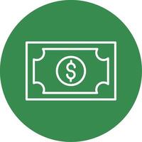 Money Multi Color Circle Icon vector