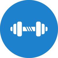 Barbell Multi Color Circle Icon vector