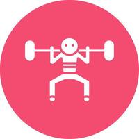 Workout Multi Color Circle Icon vector