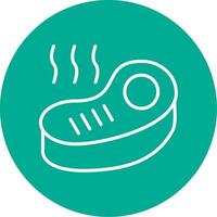 Steak Multi Color Circle Icon vector