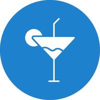 Cocktail Multi Color Circle Icon vector