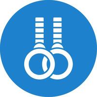 Gymnastic Rings Multi Color Circle Icon vector