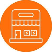 Supermarket Multi Color Circle Icon vector