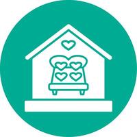 Home Multi Color Circle Icon vector