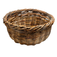 Empty Basket on isolated transparent background png