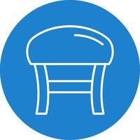 Stool Multi Color Circle Icon vector