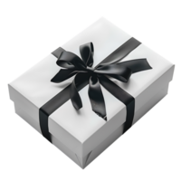 groß rechteckig Weiß Geschenk Box auf isoliert transparent Hintergrund png