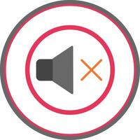 Muted Flat Circle Icon vector