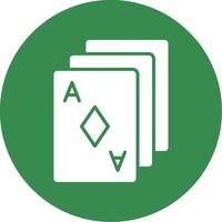 Poker Cards Multi Color Circle Icon vector