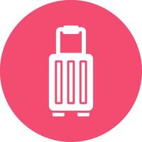 Suitcase Multi Color Circle Icon vector