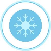 Frost Flat Circle Icon vector