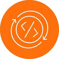 Development Multi Color Circle Icon vector