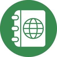 Travel Guide Multi Color Circle Icon vector
