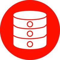 Database Multi Color Circle Icon vector