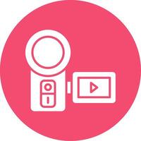 Camera Multi Color Circle Icon vector