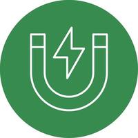 Magnet Multi Color Circle Icon vector