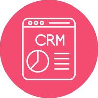 crm multi color circulo icono vector