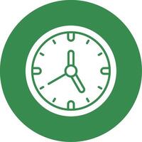 reloj multi color circulo icono vector