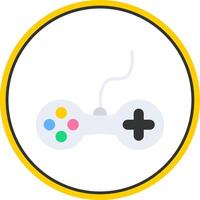 Controller Flat Circle Icon vector