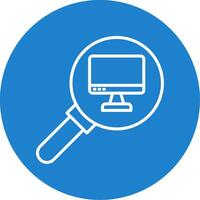 Audit Multi Color Circle Icon vector