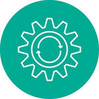 Repeat Multi Color Circle Icon vector