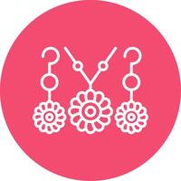 Jewelry Multi Color Circle Icon vector