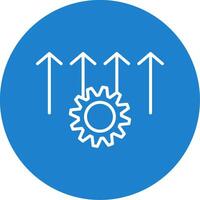 Process Improvement Multi Color Circle Icon vector