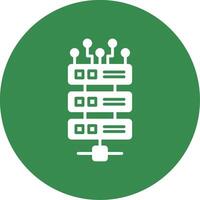 Server Multi Color Circle Icon vector