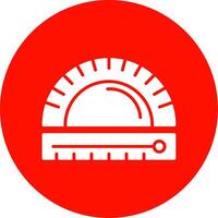 Protractor Multi Color Circle Icon vector