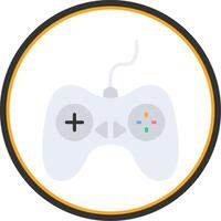 Controller Flat Circle Icon vector