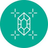 Gem Multi Color Circle Icon vector