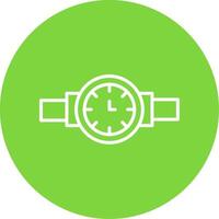 Wristwatch Multi Color Circle Icon vector