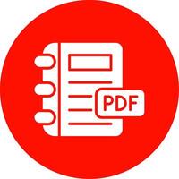 Pdf Multi Color Circle Icon vector