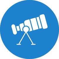 Telescope Multi Color Circle Icon vector