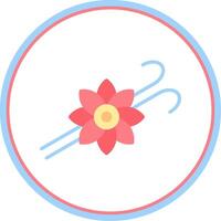 Vanilla Flat Circle Icon vector