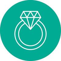 Diamond Ring Multi Color Circle Icon vector