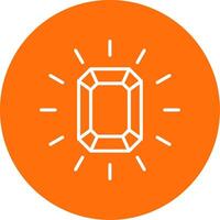 Gem Multi Color Circle Icon vector