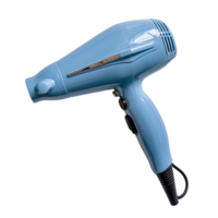 Hair dryer on isolated transparent background png