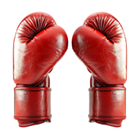 Boxing gloves on isolated transparent background png