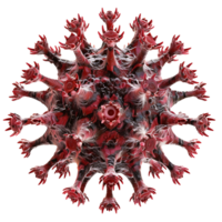 Virus on isolated transparent background png