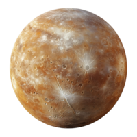 Mercury planet on isolated transparent background png