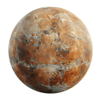 Mercury planet on isolated transparent background png