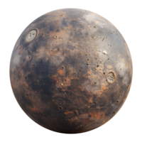 Mercury planet on isolated transparent background png