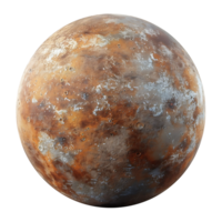 Mercury planet on isolated transparent background png