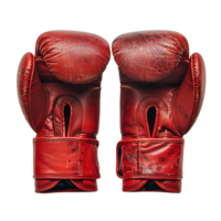 Boxing gloves on isolated transparent background png