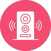 Speaker Multi Color Circle Icon vector