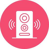 Speaker Multi Color Circle Icon vector